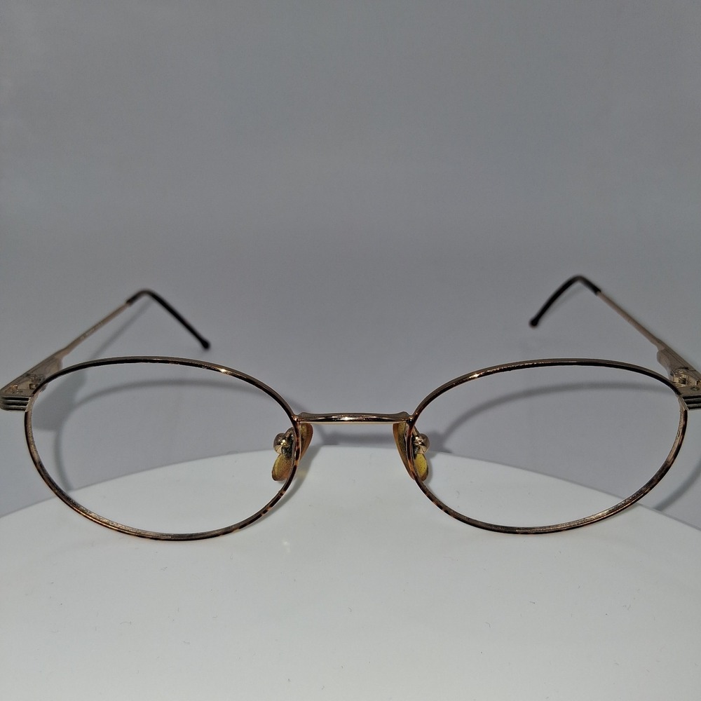 ZIMCO Gold Oval Full Rim Eyeglass Frames 55-13-135 FRAMES ONLY